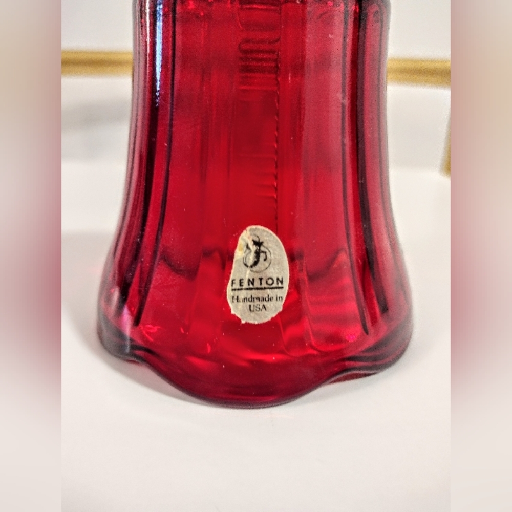 FENTON GLASS RUBY RED BELL